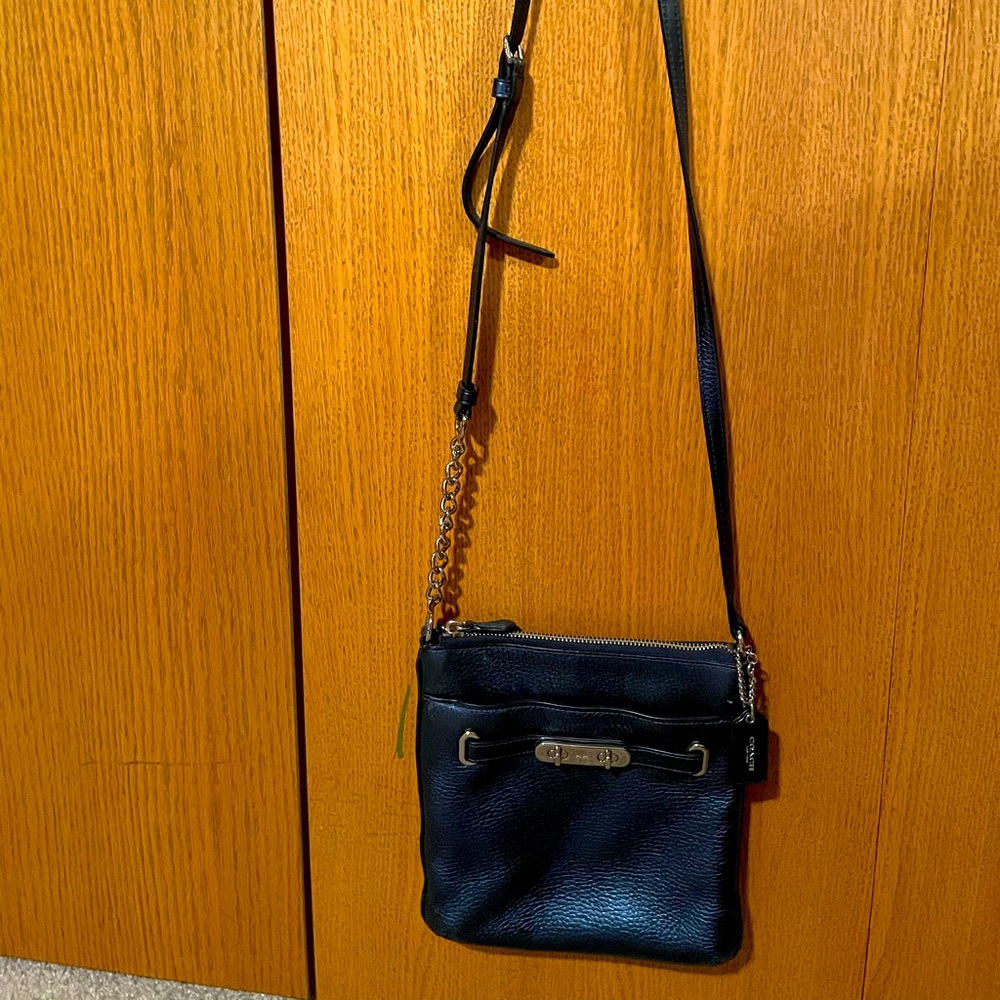 Navy crossbody coach